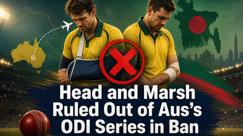 Illustration: Australian players Head and Marsh ruled out of the ODI series in Bangladesh