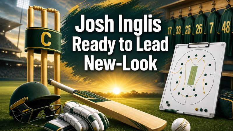 Illustration: Josh Inglis set to lead a new-look Australian cricket side