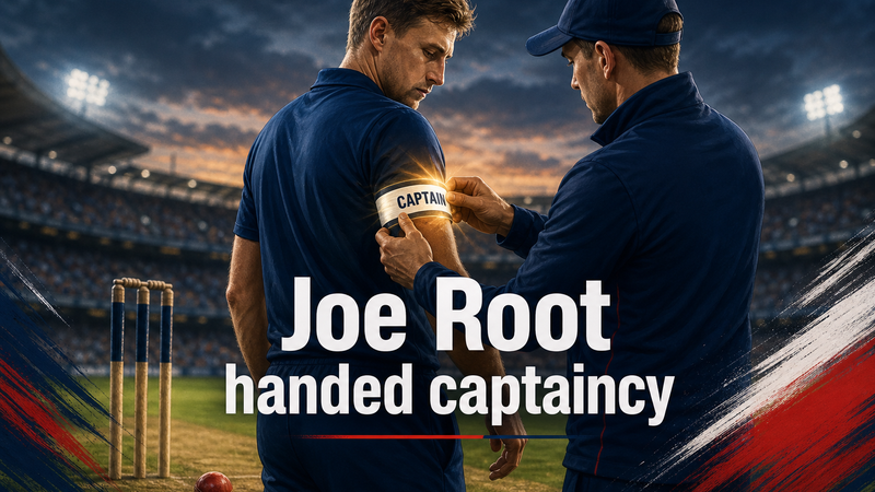 Illustration: Joe Root handed the England cricket captaincy