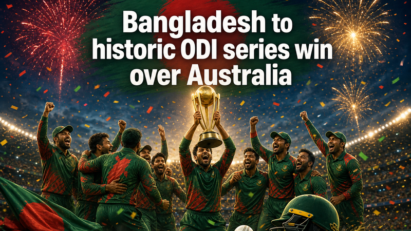Illustration: Bangladesh claim a historic ODI series win over Australia