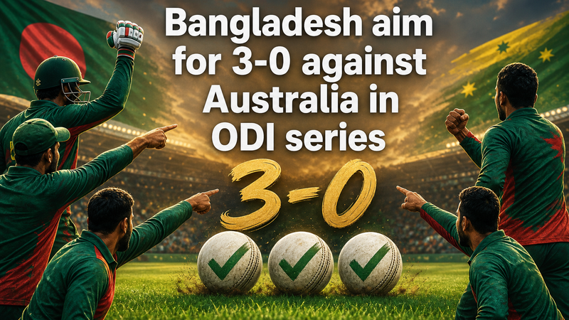 Illustration: Bangladesh target a 3-0 ODI series whitewash against Australia