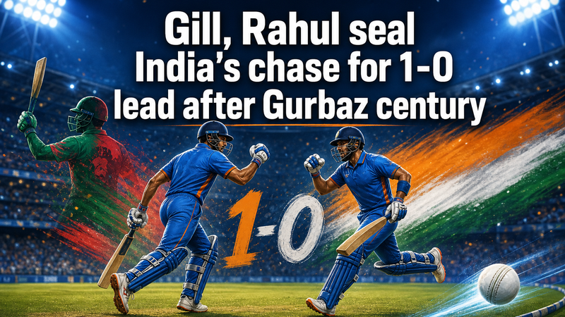 Gill and Rahul Guide India to Rain-Affected ODI Win Over Afghanistan
