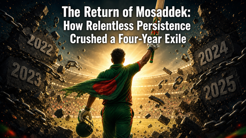 Illustration: Mosaddek's return after four years of exile through relentless persistence